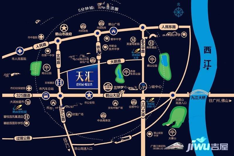 碧桂园·骏景湾·天汇位置交通图图片