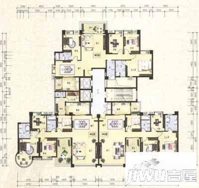 金汇城市广场3室2厅2卫户型图