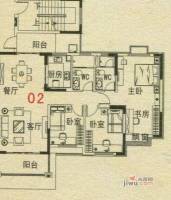 碧桂园·翡翠湾3室2厅2卫117.4㎡户型图
