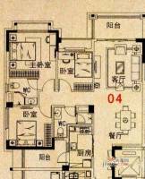 碧桂园·翡翠湾3室2厅2卫102.7㎡户型图