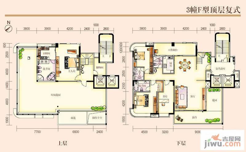 开平汇景湾5室2厅5卫295㎡户型图