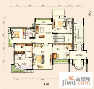 开平汇景湾4室1厅2卫户型图