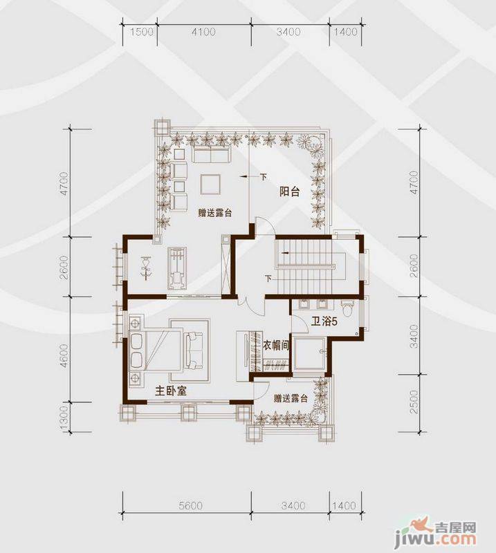 骏凯豪庭1室0厅1卫280㎡户型图