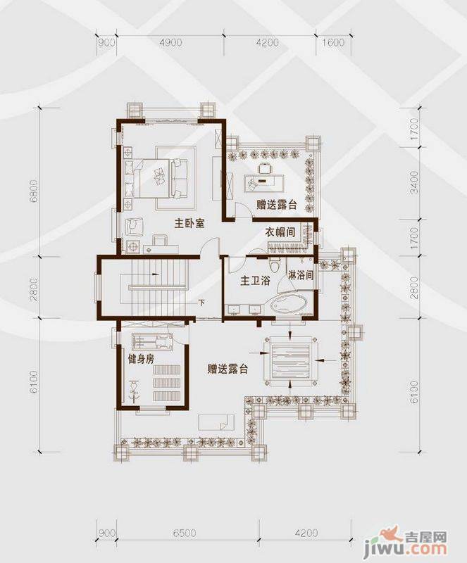 骏凯豪庭2室0厅1卫356㎡户型图