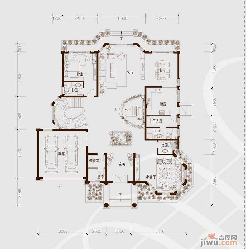 骏凯豪庭3室3厅1卫599㎡户型图