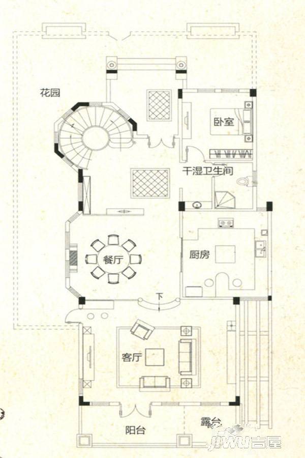 上城铂雍汇4室3厅4卫378㎡户型图