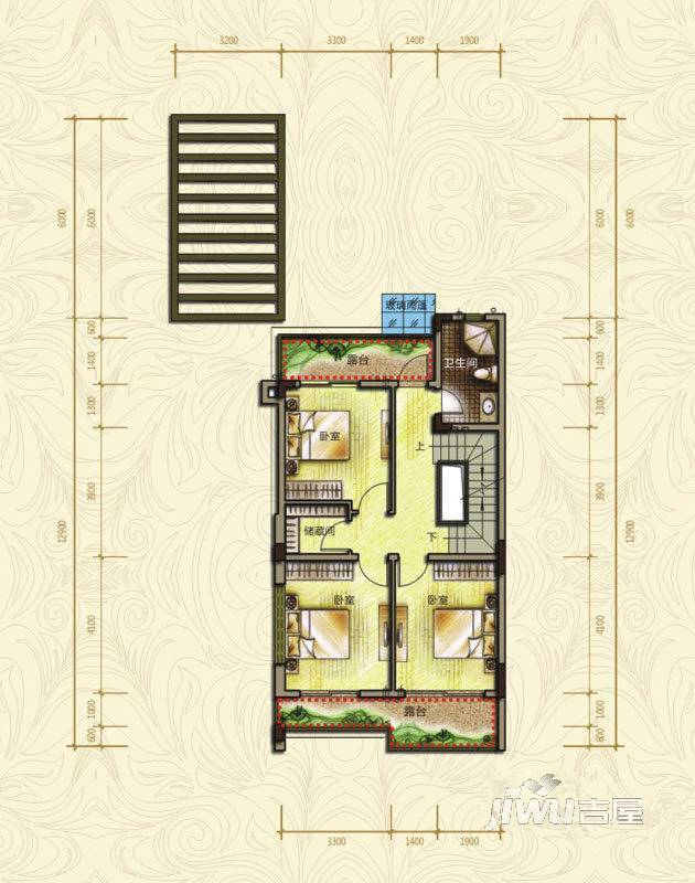 鸿威金都雅苑4室2厅3卫281.5㎡户型图