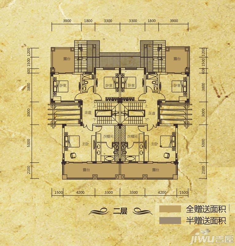 惠阳振业城4室2厅0卫228.2㎡户型图