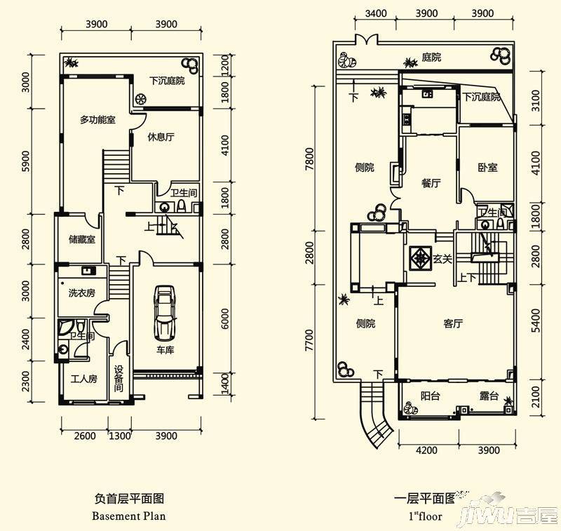 天地源御湾6室3厅4卫407㎡户型图