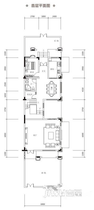 鼎峰公园豪庭5室2厅4卫241.2㎡户型图