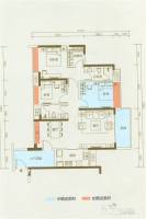 海伦堡爱Me城市3室2厅2卫109.1㎡户型图