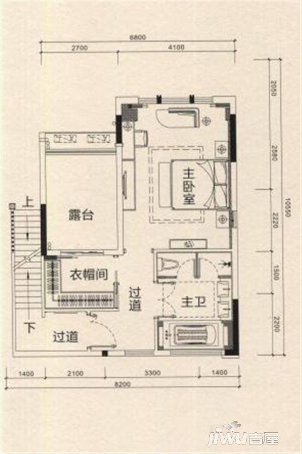 海伦堡爱Me城市3室2厅3卫209.7㎡户型图