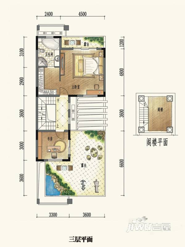 龙光城6室2厅5卫254.6㎡户型图