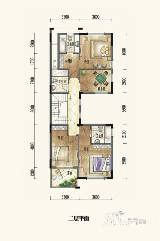 龙光城6室2厅5卫257㎡户型图