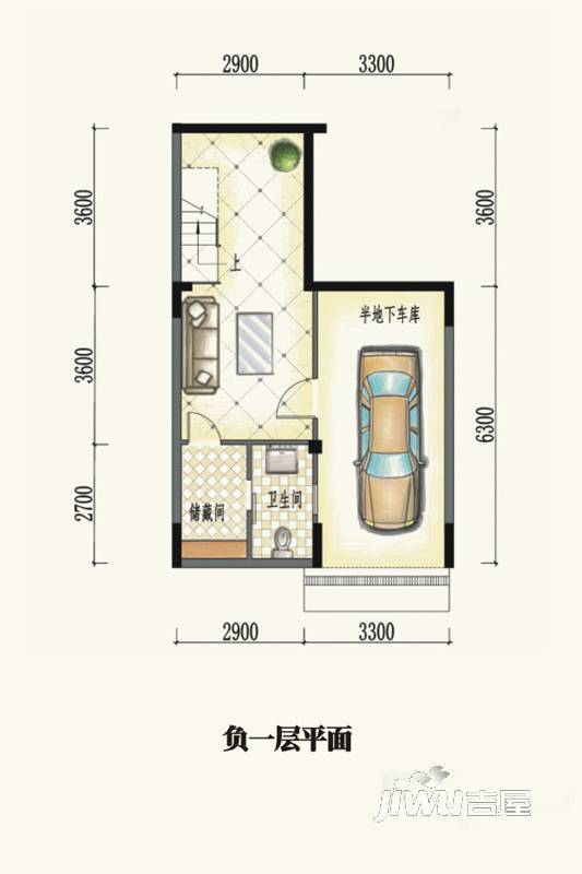 龙光城5室3厅4卫222.6㎡户型图