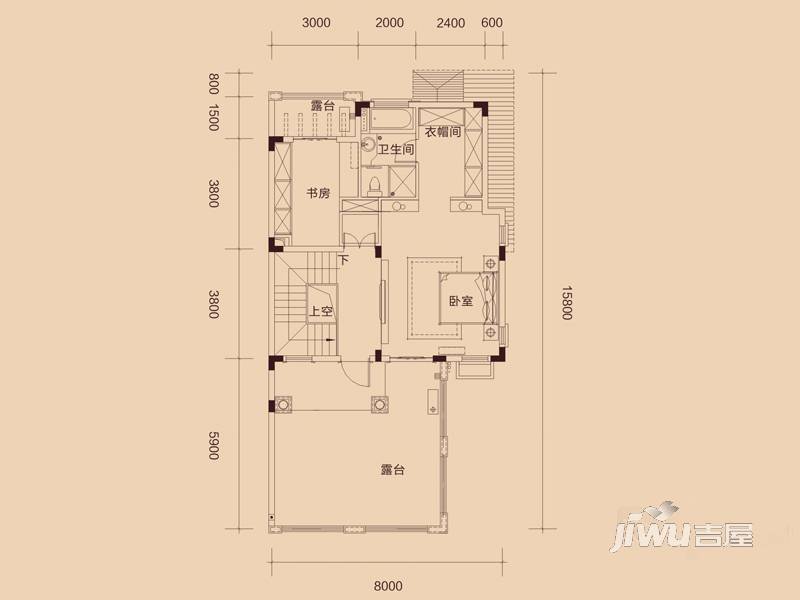 惠东国际新城6室2厅5卫304㎡户型图