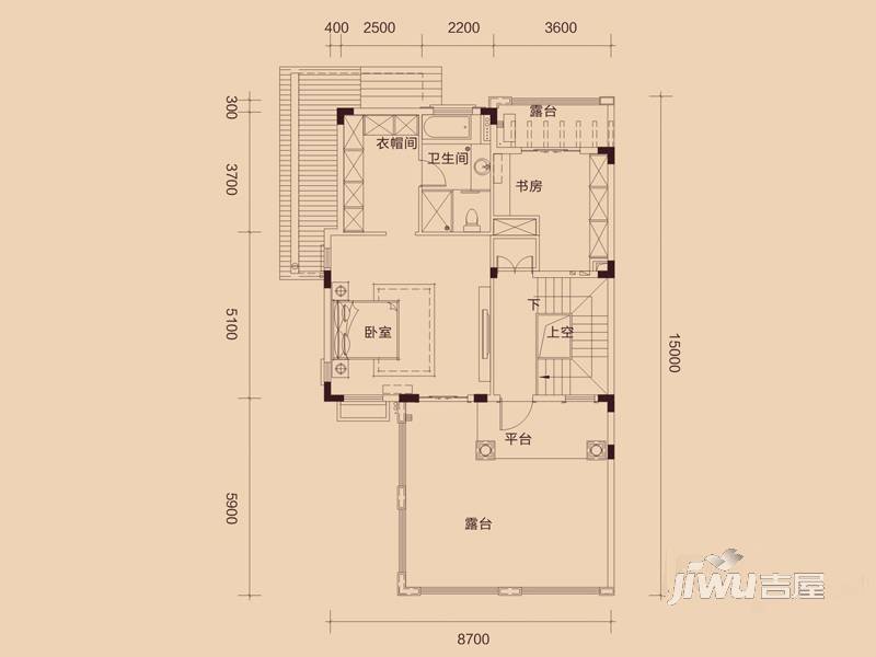 惠东国际新城6室2厅5卫334㎡户型图