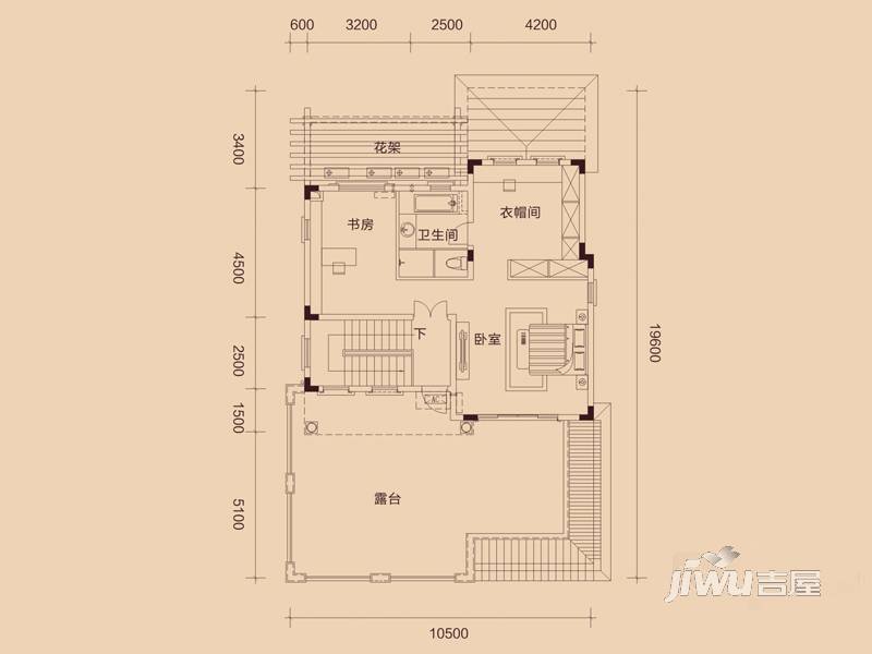 惠东国际新城6室2厅6卫350㎡户型图