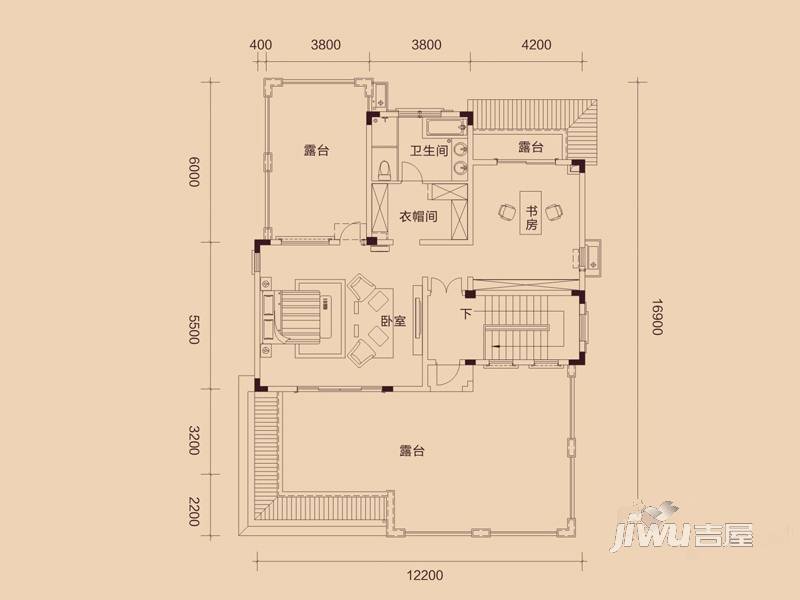 惠东国际新城7室2厅6卫429㎡户型图