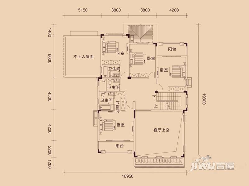 惠东国际新城7室2厅6卫429㎡户型图