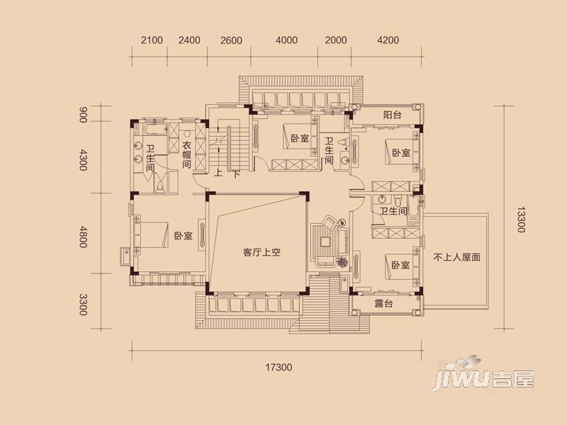 惠东国际新城7室3厅6卫427㎡户型图