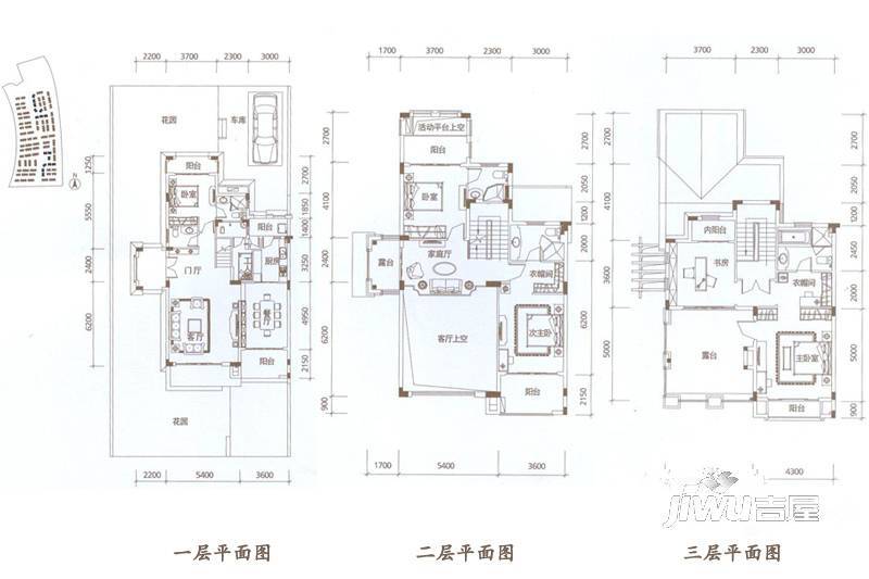 富力湾4室4厅6卫265㎡户型图