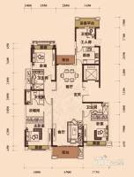 王府钓鱼台4室2厅4卫180㎡户型图