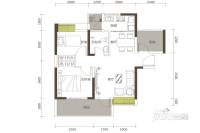 金龟山鑫鼎园2室2厅1卫76.6㎡户型图