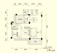 宏新蜜糖小城2室2厅2卫94㎡户型图