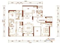 华贸中心5室2厅5卫304.6㎡户型图