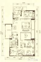 华贸中心5室2厅3卫268㎡户型图