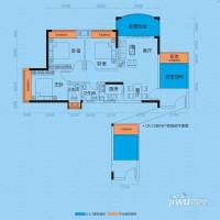 艺都·牛津河畔3室2厅2卫94.6㎡户型图