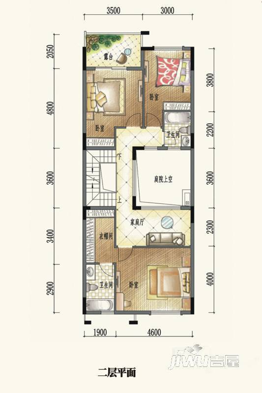 龙光城5室3厅4卫232.5㎡户型图