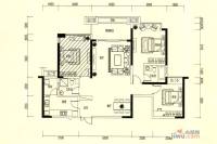 方直东岸3室2厅2卫129㎡户型图