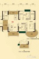 秋谷林海3室2厅2卫113.5㎡户型图