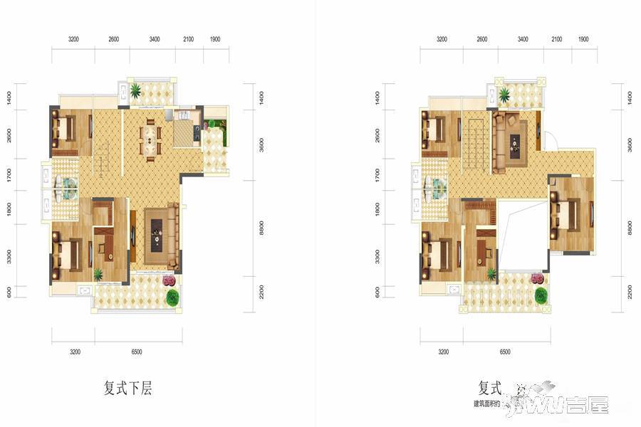 碧桂园翠湖湾5室3厅2卫160.5㎡户型图