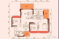 花样年康城四季御峰3室2厅2卫110㎡户型图