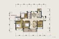 方直东岸4室2厅2卫125.3㎡户型图