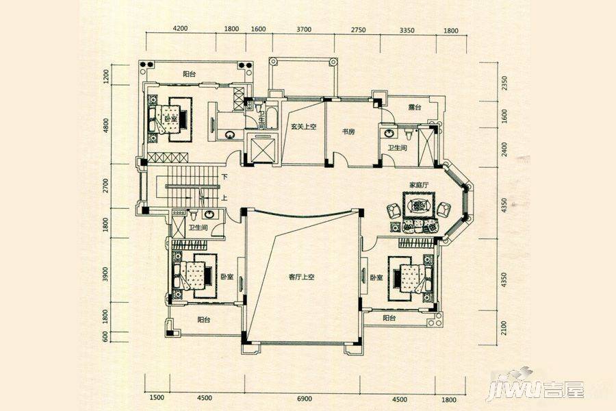 金裕星河丹堤10室6厅8卫920㎡户型图