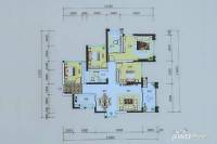 建曙高尔夫1号4室2厅2卫120.7㎡户型图