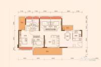花样年康城四季御峰4室2厅2卫128.8㎡户型图
