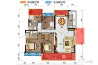 碧桂园湖光山色4室2厅2卫139㎡户型图