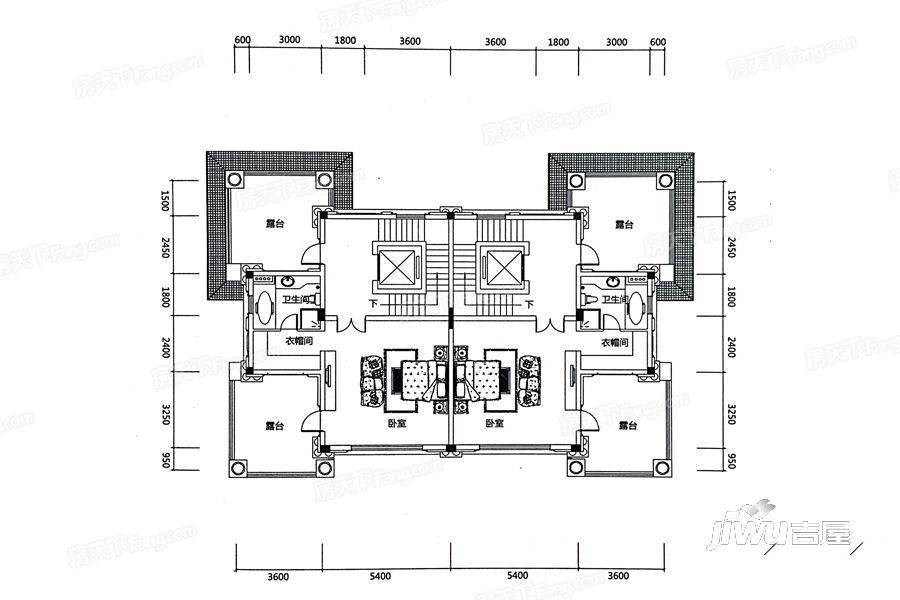 金裕星河丹堤5室3厅6卫400㎡户型图