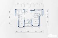 恒大雅苑3室2厅2卫110㎡户型图