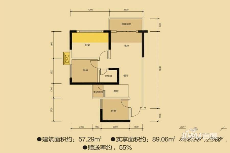 乐山阳光玖著户型图图片