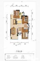 阳光·御府3室2厅2卫88.5㎡户型图