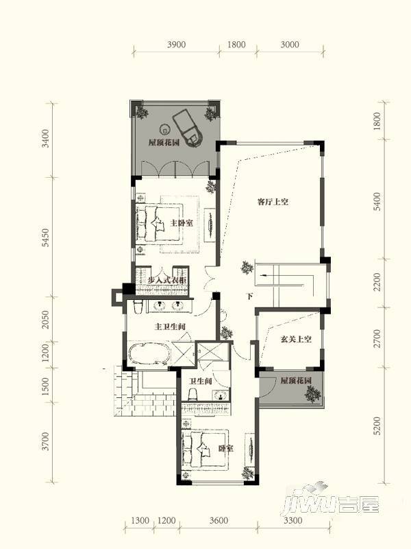 黄龙溪4室2厅5卫360㎡户型图