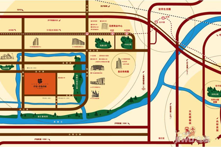 香逸尚城位置交通图图片