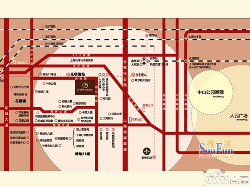 领峯国际位置交通图2