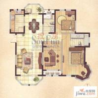 衡山城国际花园3室2厅2卫142㎡户型图